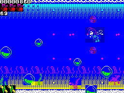 Chibi Akumas - Level 3 boss - Underwater - ZX Spectrum